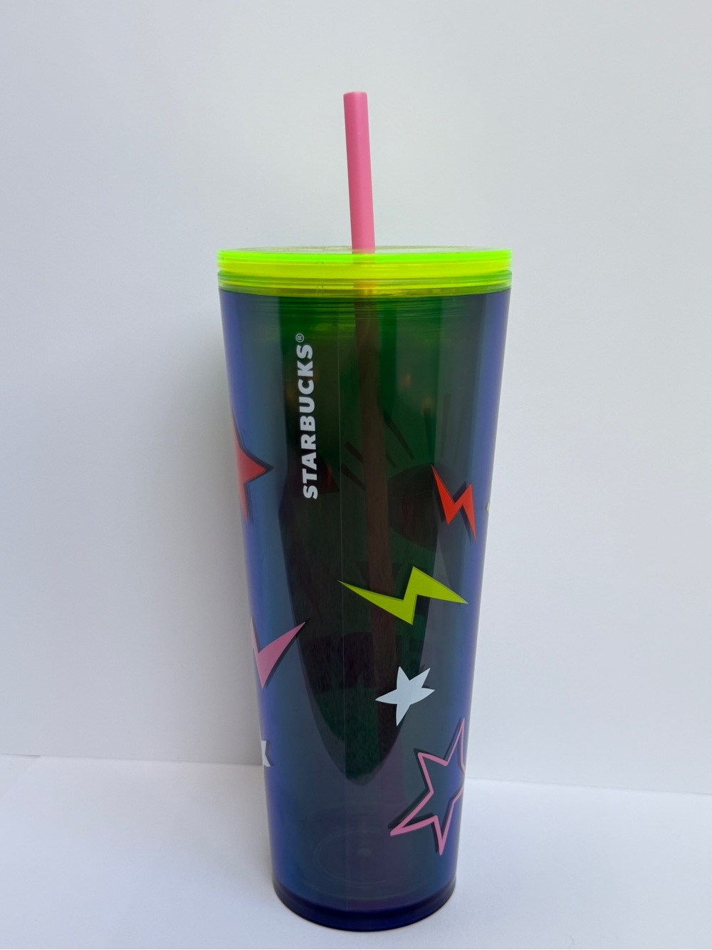 Starbucks Stay Weird Neon Tumbler Cup - Pink & Lime - Picture 4 of 9